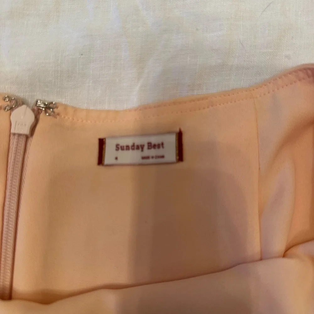 Sunday Best Orange Pink Mini A-Line Skirt Size 4